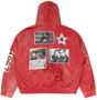 STILE DÈ AMOR ROSSO CHIAZZE HOODIE