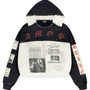 STILE DÈ AMOR NERO PATCH HOODIE
