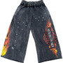 MERLINS FATHER BLACK MOTO 3/4 SHORTS