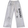 SHIHAI KASSORO HEATHER GREY PANTS
