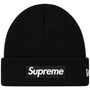 SUPREME X NEW ERA BLACK BOX LOGO BEANIE (FW25)