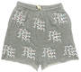 MIXED EMOTION GREY 'ME' LOGO SHORTS