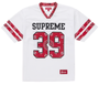 SUPREME WHITE/RED BANDANA FOOTBALL JERSEY