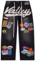 VALE FOREVER BLACK 1980'S PAINTER PANTS