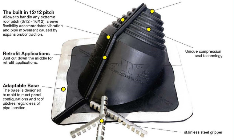 #1 Extreme Angle Multi-Flash Master Flash Pipe Flashing