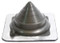 [MasterFlash®]~[Fits Pipe Sizes: 0”- 2” (0 - 50 mm)|Base Dimensions: 3¾" X 3¾" (9.52mm X 9.52mm)|Extra Port Sizes:   ⅛" - ⅜" (0.9525 mm) pipe /cable]~[Additional port for running parallel pipes or wires.|Comes labeled with its corresponding diameter.|Is marked with dimensions to allow for easy sizing to fit each individual application.|Aluminum Base allows the pipe boot flashing to conform to any panel configuration and/or roof pitch.|Available in black and grey EPDM or orange silicone, all resistant to ultraviolet rays, cracking & weathering. ]