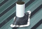 Standard square base pipe flashing installed