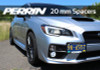 PERRIN 15-25 Subaru WRX / 05-21 STI 20mm Wheel Spacers 5x114.3 56mm CB - Pair - PSP-WHL-020BK Photo - Primary