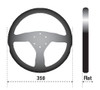 Sparco Steering Wheel L505 Lap 5 Blk/Blk/Blk - 015TL522TUV Photo - Primary