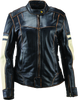 River Road Dame Vintage Leather Jacket Black Womens - XL - 094391 User 3