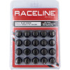 Raceline Spline Lug Nut Kit with Spline Key 12 x 1.5 - 20 Pack - Black - RLUG-CS25B User 1
