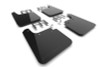 Rally Armor 19-24 Gen 4 Chevy Silverado 1500 Black UR Mud Flap Metallic Black Logo - MF121-UR-BLK-MBK User 1