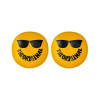 KC HiLiTES Retro 8in Round Yellow Vinyl Light Cover w/ Black KC The Original Logo (Pair) - 5805 User 1