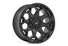 Rough Country-Rough Country 80 Series Wheel | One-Piece | Semi Gloss Black | 20x10 | 8x180 | -19mm