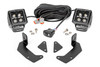 Rough Country-LED Light Kit | Cage Mount | 2" Black Pair | White DRL | CFMOTO UFORCE 1000
