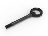 aFe 20-24 Chevrolet Corvette Control Front Tow Hook (Black) - 450-401014-B Photo - Unmounted