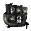 AlphaRex 07-13 Toyota Tundra / 08-17 Sequoia LUXX LED Proj HL Alpha-Blk w/Actv Light Seq. Sig + DRL - 880825 Photo - Primary