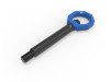 aFe 23-25 BMW M2 (G87) CONTROL Front / Rear Tow Hook - Blue - 450-502004-L Photo - Unmounted