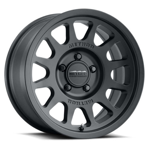 Method MR703 17x9 / -12mm Offset / 71.5mm Bore / 5x5 BP / 4.8in BS - Matte Black Wheel - MR70379050512N Photo - Primary