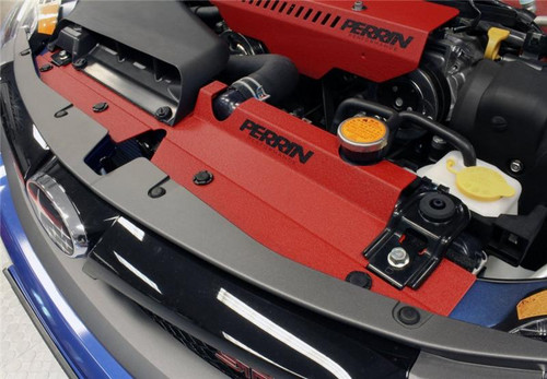 PERRIN 08-14 Subaru WRX & STI / 08-11 Impreza Radiator Shroud - Red - PSP-ENG-510RD Photo - Primary PERRIN 08-14 Subaru WRX & STI / 08-11 Impreza Radiator Shroud - Red - PSP-ENG-510RD Photo - Primary