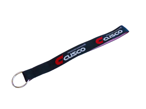 Cusco Keychain with Ring - Black Strap with Cusco Logo - CUS KYR BK User 1
