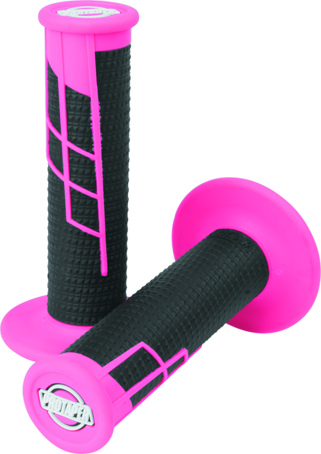 ProTaper Clamp-On 1/2 Waffle Grip - Neon Pink/Black - 021655 Photo - Primary