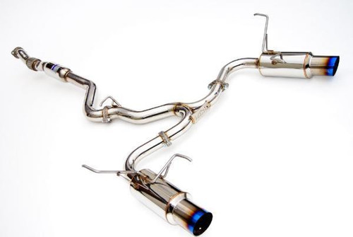 Invidia 08-11 STi Hatch / 11 WRX Hatch Dual N1 Single Layer Titanium Tipped Cat-back Exhaust - HS08STIGTT Photo - Primary