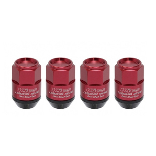 Project Kics Leggdura Racing Shell Type Lug Nut 35Mm Closed-End Look 16 Pcs + 4 Locks 12X1.25 Red - WCL3513R User 1