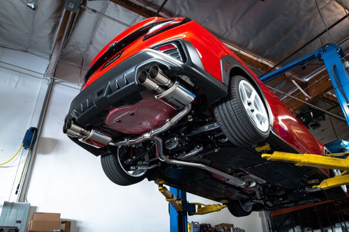 REMARK Catback Exhaust, Subaru WRX VB - Stainless Single 4 Quad Tips (Resonated) - RK-C4076S-02C User 1