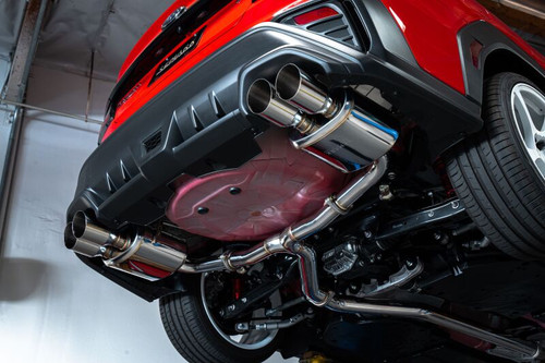 REMARK Catback Exhaust, Subaru WRX VB - Stainless Single 4 Quad Tips (Resonated) - RK-C4076S-02C User 1