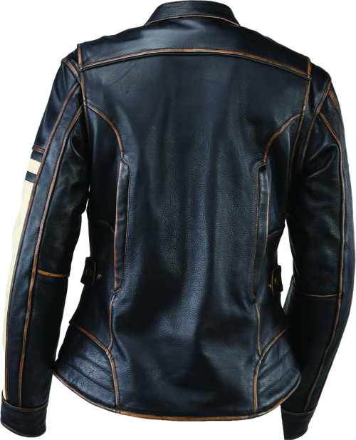 River Road Dame Vintage Leather Jacket Black Womens - Small - 094388 User 1