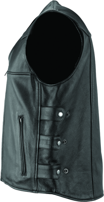 River Road Plains Leather Vest Black - Small - 094405 User 1
