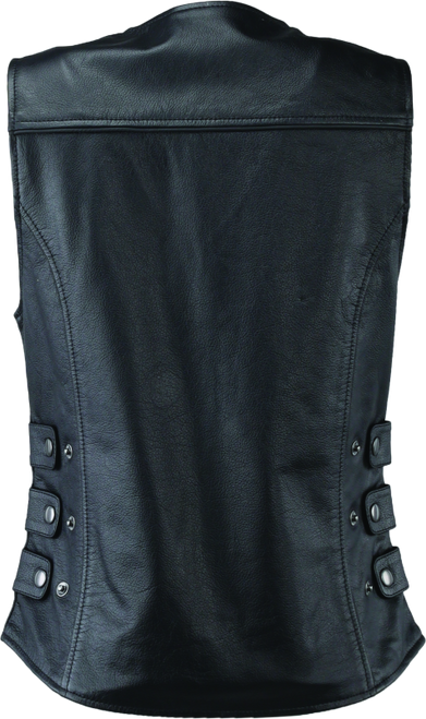 River Road Plains Leather Vest Black Womens - Small - 094412 User 1