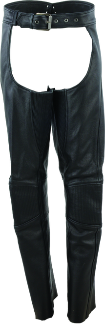 River Road Sierra Leather Chaps Black Womens - Large - 094451 User 3