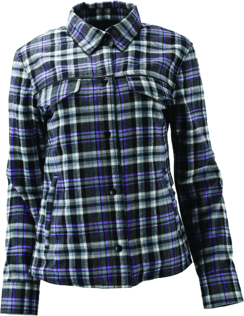 River Road Cameo Flannel Moto Shirt Womens - Large - 094529 User 3