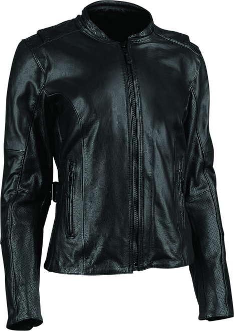 Speed and Strength Throttle Body Leather Jacket Black Womens - XL - 880405 User 3