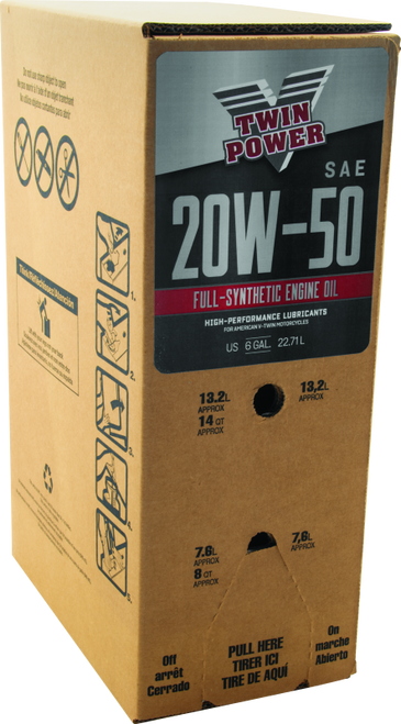 Twin Power 20W50 Synthetic Oil 6 Gallon Bag In Box - 539027 Photo - Primary