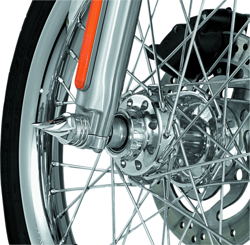 Kuryakyn Twisted Axle Caps Chrome - 1217 User 1