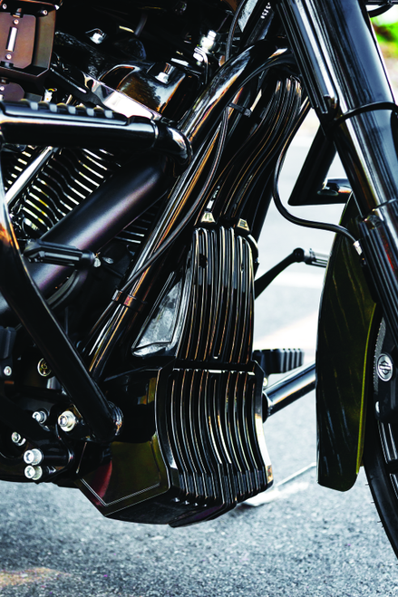 Kuryakyn Oil Cooler Cover Milwaukee-8 Black - 6418 User 1