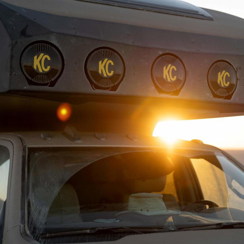 KC HiLiTES SlimLite 8in. LED Light Cover (Cover Only) - Black - 5206 Photo - lifestyle view