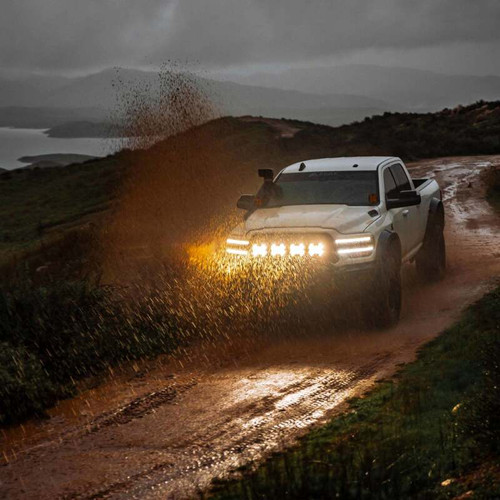 KC HiLiTES SlimLite 8in. LED Light Shield (Shield Only) - Clear - 5207 Photo - lifestyle view