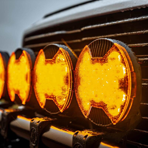 KC HiLiTES SlimLite 8in. LED Light Shield Driving (Shield Only) - Amber - 5211 Photo - lifestyle view