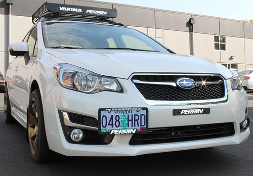 PERRIN 15-17 Subaru WRX/STI (w/o FMIC) / 13-17 Crosstrek / 12-16 Impreza License Plate Reloc. Kit - PSP-BDY-202 Photo - Primary PERRIN 15-17 Subaru WRX/STI (w/o FMIC) / 13-17 Crosstrek / 12-16 Impreza License Plate Reloc. Kit - PSP-BDY-202 Photo - Primary