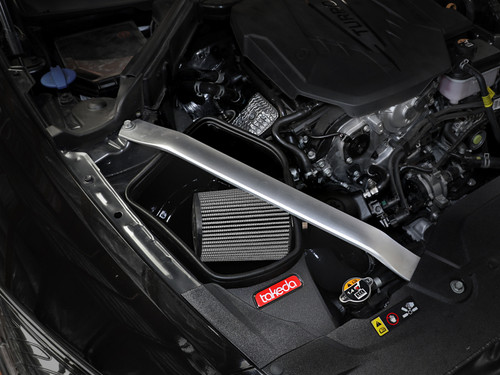 aFe 22-23 Kia Stinger L4 2.5L (t) Takeda Stage-2 Cold Air Intake System w/ Pro DRY S Filter - 56-10060D Photo - Mounted