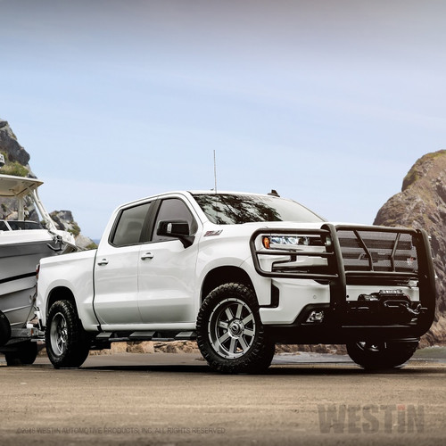 Westin Chevrolet Silverado 1500 19-21 (Excl. 2019 Silverado LD) HDX Winch Mount Grille Guard - 57-93955 Photo - Mounted