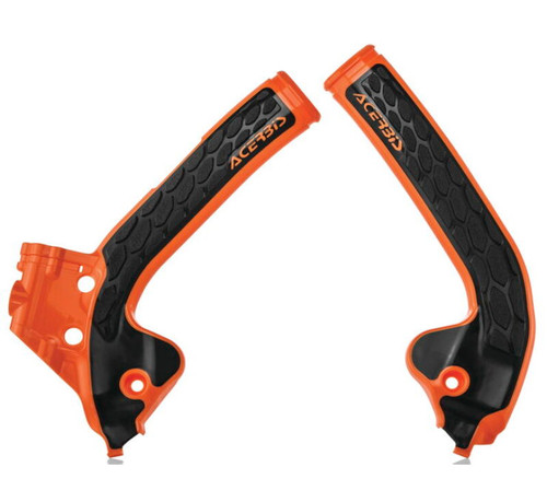 Acerbis 18-24 Huqvarna TC85/ SX85/MC85 Frame Guard X Grip - 16 Orange/Black - 2686045225 Photo - Primary