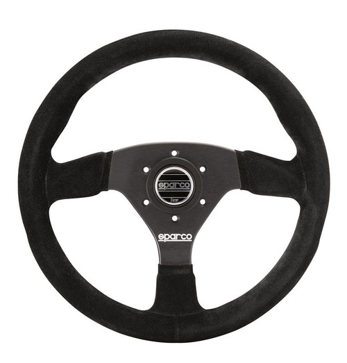Sparco Steering Wheel 383 Suede Black - 015R383PSN Photo - Primary