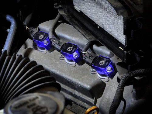 aFe 03-12 Toyota 4Runner V6 4.0L / 05-23 Toyota Tacoma L4 2.7L SCORCHER Ignition Coil - Set of 6 - 77-92006-MC Photo - Mounted