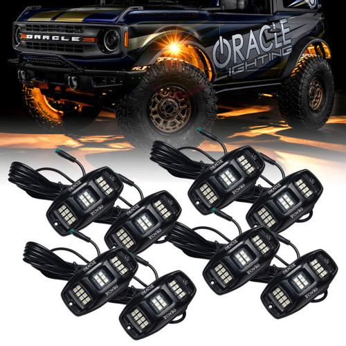 Oracle Underbody RGB+W Wheel Well Rock Light Kit - 8 PCS - ColorSHIFT SEE WARRANTY - 5895-339-8 Photo - Primary