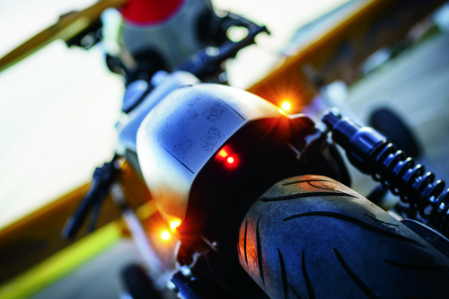 Kuryakyn Kellerman Atto Smoke Lens Red Run-Brake Satin Black - 2570 User 1